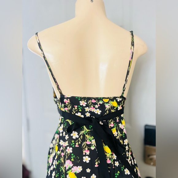Cynthia Rowley Capri Dress -Black floral size 8 New - Picture 7 of 14